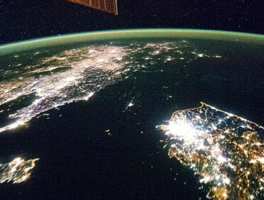 North Korea Satellite Image.