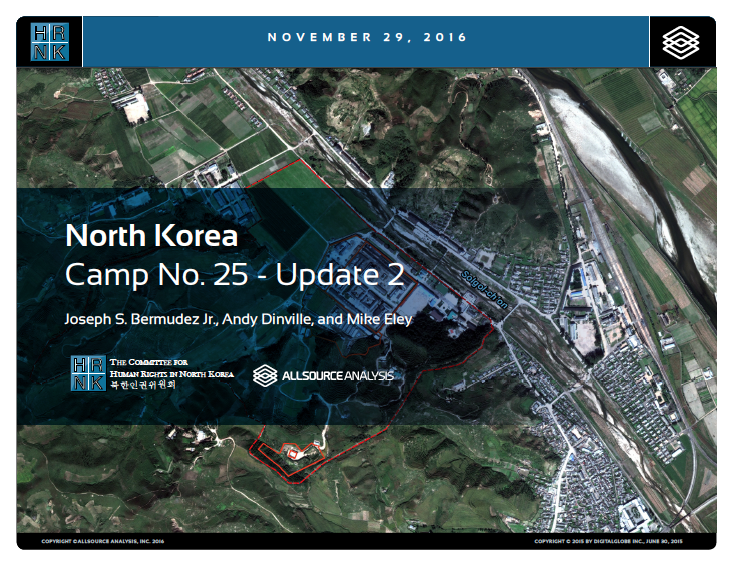 Satellite image of North Korean prison camp.