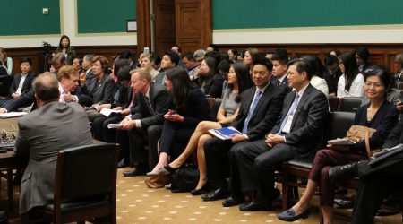 HRNK committee at a hearing.